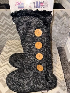 NEU DAMEN SCHWARZ STRICK PULLOVER STIEFEL ORIGINAL MUK LUKS L 8 9 MALENA - Bild 1 von 6