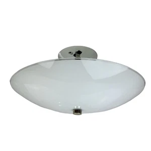 Vintage Mid Century Modern 2 Bulb Ceiling Light Pendant Fixture - Picture 1 of 6