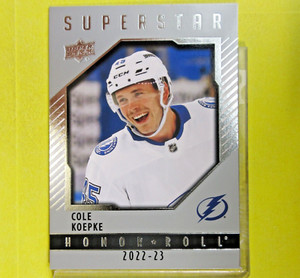 COLE KOEPKE  2022-23 ROOKIE SUPERSTAR HONOR ROLL #HR85  Tampa Bay Lightning