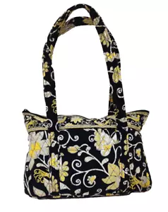 Vera Bradley Yellow Bird Quilted Shoulder Bag Purse Zippered/Pockets - Picture 1 of 13