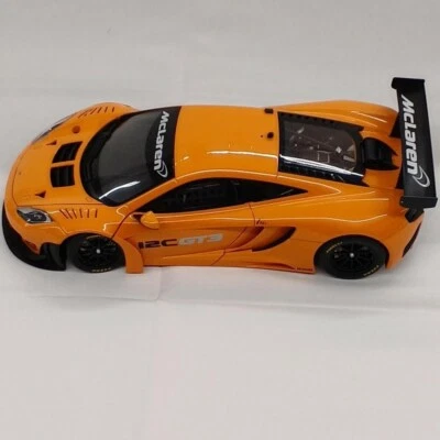 1/18 AUTOart McLaren 12C GT3 arancione con scatola dal Giappone modellino aut... - Immagine 1 di 4