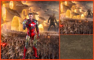 1/6 Endgame Backdrop 15"x15" - For 1/6 Iron Man Captain America Dr. Strange MMS - Picture 1 of 12