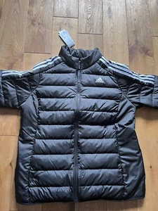 Ladies Black Adidas Down jacket BNWT Size 1XL (20-22) RRP £85 - Picture 1 of 4