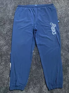 Vintage 90s Asics Track Pants Mens Size Xl 100% Nylon - Picture 1 of 7