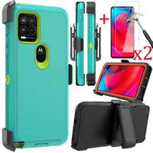 Per Motorola Moto G Power/G Stylus 5G 2022 Custodia Clip Cintura Cover + Vetro Temperato - Foto 1 di 22