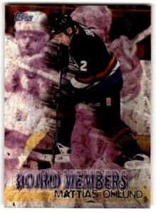 1998-99 Topps Board Members Mattias Ohlund #B5 Vancouver Canucks