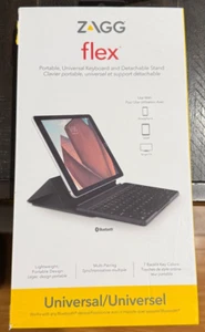 ZAGG Flex Portable Bluetooth Keyboard Stand For iPhone iPad Mac Tablet Smart TV - Picture 1 of 2
