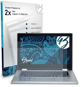 Bruni 2x Protective Film for Dell Inspiron 13 7000 2015 Screen Protector - Picture 1 of 8