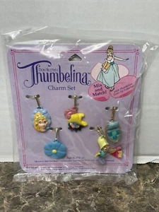 Vintage 1992 Thumbelina Charm Set Brand New on Card Don Bluth Dakin - Picture 1 of 2