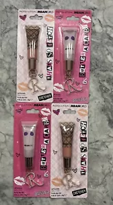 LOT OF 4 MEAN GIRLS X REVOLUTION LIP GLOSS/ Includes Charm “GRETCHEN & Regina” - Picture 1 of 3
