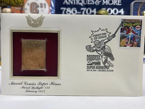 SPIDER WOMEN # 32 GOLD EDITION USPS STAMP MARVEL COMIC 2007 FIRST DAY ISSUE - Picture 1 of 9