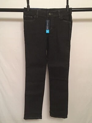 Faded glory Girl's midrise skinny leg opening Jeans black denim 10 regular - Image 1 of 3