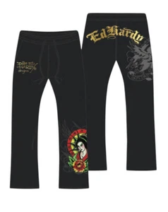 Ed Hardy Lady Flower Sweatpant - EHW8200-70 - Picture 1 of 3