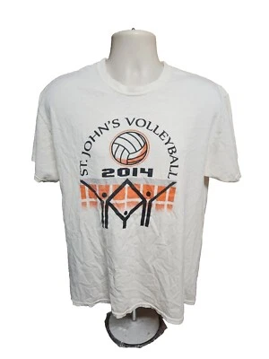 2014 St Johns Volleyball Adult Large off White TShirt - Image 1 of 4