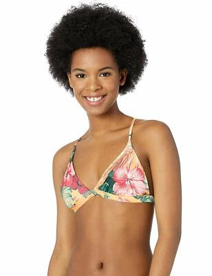 Rip Curl женщин Hanalei Bay фиксированная Tri Top бикини средний M цветочный манго - GSIZD1 - Изображение 1 из 2
