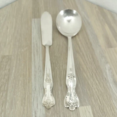 Piezas de repuesto de cubiertos Wm Rogers Magnolia plateados con placa extra Foto 1 de 4