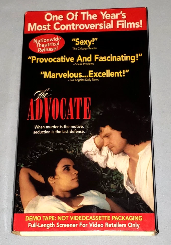 The Advocate VHS 1993 Erotic Screener Colin Firth, Ian Holm, Donald Pleasence - Image 1 of 2