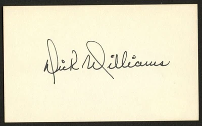 Dick Williams d2011 signed autograph Baseball HOF 3x5 Index Card PSA MC166 - Image 1 of 2