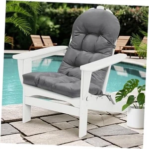 Patio Chair Cushions High Back Thicked Chair Pad Adirondack Chair Cushion, - Picture 1 of 8