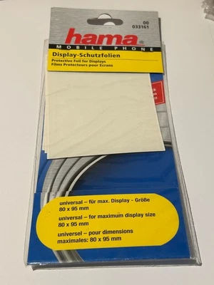Hama 3 x LCD Display Screen 80 x 95mm Foil Screen Protector for Camera DSLR Etc - Image 1 of 2