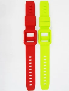Red & Green Silicone Watch Band Wrist Strap Skin Cover Apple iPod Nano 6th gen - Picture 1 of 3