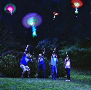 Wholesale Rocket Flier Party Bag Filler Slingshot With LED Light Toy Launcher - Picture 1 of 5
