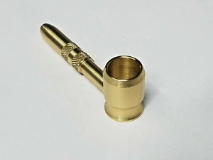 Metall Tabak Rauchpfeife * Massivmessing * MADE IN USA * Schüssel *HOHE Qualität - Bild 1 von 4