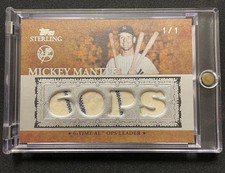 2007 Topps Sterling Mickey Mantle 1/1 Quad Relic Prime Patch 6 Time AL OPS