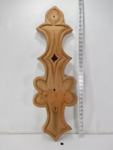 Grande applique antica in legno intagliato retro tavola o decorazione parete. - Foto 1 di 12