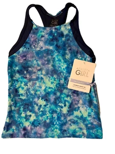 Neu mit Etikett* Athleta Mädchen Daybreak Delphiniumblau Tankini Badeoberteil** Größe M 8-10** süß! - Bild 1 von 3