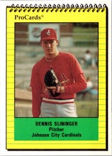 1991 ProCards Dennis Slininger #3978 Johnson City Cardinals
