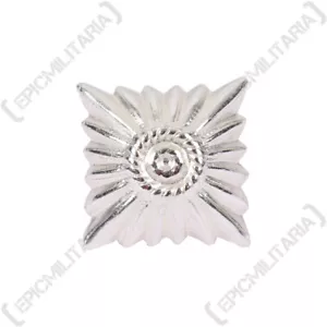 WW2 German Officer's Premium Silver Rank Star Pip - Large - Military Army - Picture 1 of 2