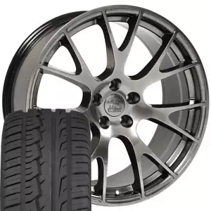 22" Hyper Wheels & 285/45R22 Tires SET Fit Dodge Dakota, RAM 1500 Hellcat - Picture 1 of 9
