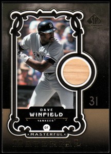 2007 SP Legendary Cuts Masterful Materials #DW Dave Winfield Game Used Bat Relic