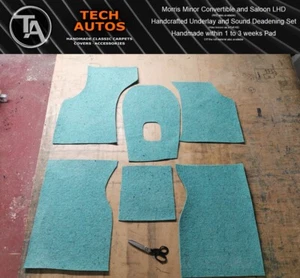 Juego Underlay & Insonorizado Hecho a Mano a Pedido Morris Minor Todo - Imagen 1 de 7