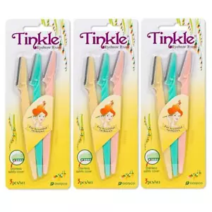 9x Dorco Tinkle Augenbrauenrasierer Gesicht Augenbrauen Haarentfernung Trimmer Klinge Rasierer - Bild 1 von 7