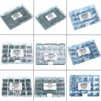 AZDENT Ortodoncia Dental Ortodoncia Metal Brackets Mini MBT/Roth 022 Ganchos 345 Foto 1 de 4