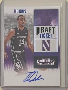 TRE DEMPS ROOKIE 2016 PANINI DRAFT PICKS CARD AUTOGRAPH NORTHWESTERN WILDCATS RC - Picture 1 of 2