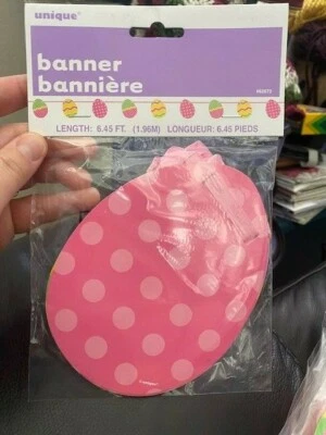 Banner recortado huevo de Pascua 6,45 pies ¡Nuevo! Foto 1 de 2
