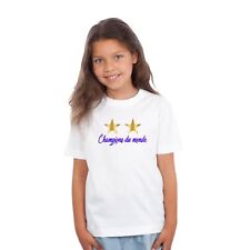 T-shirt ENFANT CHAMPIONS DU MONDE COUPE DU MONDE 2018 2 ÉTOILES ÉQUIPE DE FRANCE