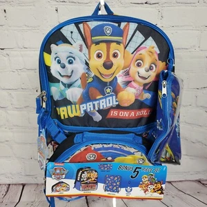 Paw Patrol 16" Backpack Book School Bag Lunch Bag 4 piece Set - Picture 1 of 10