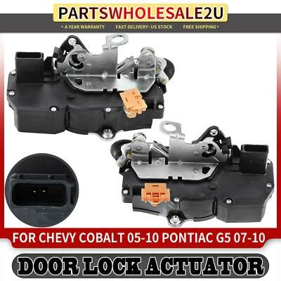 2x Actuador de bloqueo de puerta trasero derecho y derecho para Chevrolet Cobalt 2005-10 Pontiac G5 07-10 Foto 1 de 4