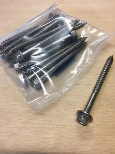 VITE ACCIAIO INOX 5,8x69,8 PER LEGNO PLASTICA TESTA ESAGONALE FLANGIATO 15PZ. - Foto 1 di 1