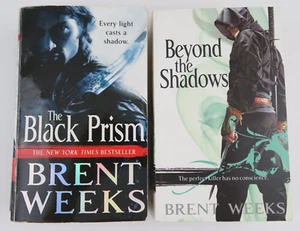 Brent Weeks PB- The BLACK PRISM (Lightbringer) & BEYOND the SHADOWS(Night Angel) - Picture 1 of 9