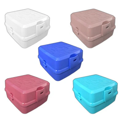 Brot- und Lunchbox mit 4 Fächern Vesperdose 1400ml Brotdose Inkl. Gabel & Löffel - Bild 1 von 4