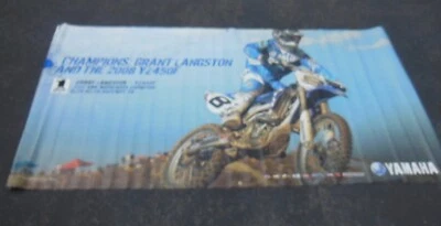 Motocross Yamaha Champion GRANT LANGSTON YZ450F Banner - Glen Helen Raceway CA  Foto 1 de 4