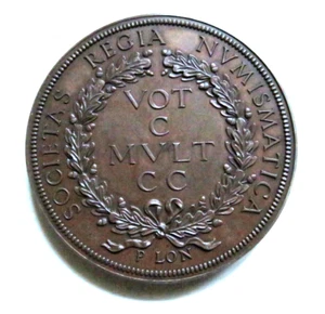 Great Britain. (1939) Royal Numismatic Society - Bronze Medal. 58mm - UNC - Picture 1 of 2