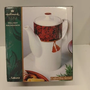 Sakura Hallmark HOLIDAY PLUNDANCE Rot Kaffee Tee Kanne Servierer NEU IM KARTON - Bild 1 von 3