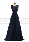 Lace Chiffon Long Bridesmaid Wedding Dresses Evening Formal Party Ball Prom Gown