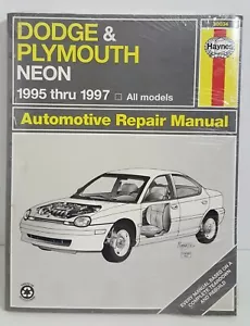 DODGE PLYMOUTH NEÓN MANUAL DE REPARACIÓN AUTOMOTRIZ HAYNES 1995 A 1997 30034 NUEVO - Imagen 1 de 7